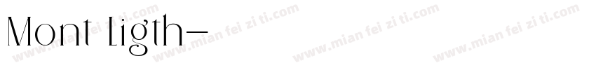 Mont Ligth字体转换